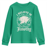 I Believe In Jimothy the Seattle Raccoon Youth Sweatshirt Flaming Circle Vintage Feral Legend Trash Panda Supporter