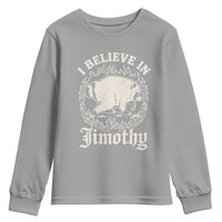 I Believe In Jimothy the Seattle Raccoon Youth Sweatshirt Flaming Circle Vintage Feral Legend Trash Panda Supporter