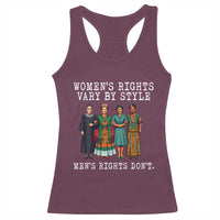 Womens Rights Vary By Style Feminists Historic Female Empowerment Racerback Tank Top Powerful Feminism Civil Rights Movement