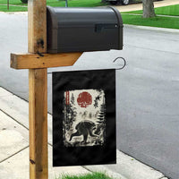 Jimothy the Raccoon Japanese Ukiyo-e Style Vintage Graphic Garden Flag Viral Seattle Trash Panda Feral Legend Supporter