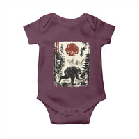 Jimothy the Raccoon Japanese Ukiyo-e Style Vintage Graphic Baby Onesie Viral Seattle Trash Panda Feral Legend Supporter