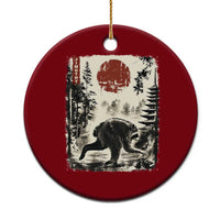 Jimothy the Raccoon Japanese Ukiyo-e Style Vintage Graphic Ceramic Ornament Viral Seattle Trash Panda Feral Legend Supporter