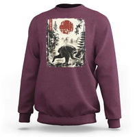 Jimothy the Raccoon Japanese Ukiyo-e Style Vintage Graphic Sweatshirt Viral Seattle Trash Panda Feral Legend Supporter