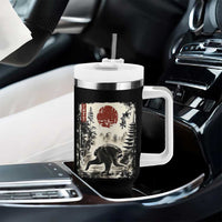 Jimothy the Raccoon Japanese Ukiyo-e Style Vintage Graphic Tumbler With Handle Viral Seattle Trash Panda Feral Legend Supporter