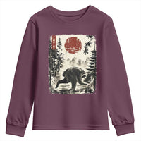 Jimothy the Raccoon Japanese Ukiyo-e Style Vintage Graphic Youth Sweatshirt Viral Seattle Trash Panda Feral Legend Supporter