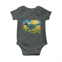 Jimothy Viral Seattle Raccoon Starry Night Style Graphic Baby Onesie Trash Panda Feral Legend Supporter