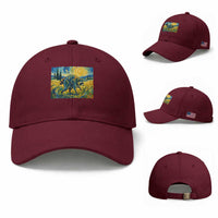 Jimothy Viral Seattle Raccoon Starry Night Style Graphic Baseball Cap Trash Panda Feral Legend Supporter