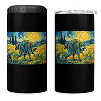 Jimothy Viral Seattle Raccoon Starry Night Style Graphic 4 in 1 Can Cooler Tumbler Trash Panda Feral Legend Supporter