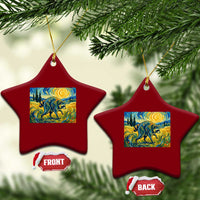 Jimothy Viral Seattle Raccoon Starry Night Style Graphic Ceramic Ornament Trash Panda Feral Legend Supporter