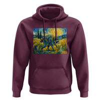 Jimothy Viral Seattle Raccoon Starry Night Style Graphic Hoodie Trash Panda Feral Legend Supporter