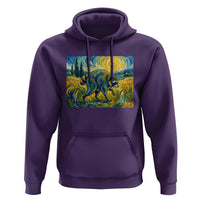 Jimothy Viral Seattle Raccoon Starry Night Style Graphic Hoodie Trash Panda Feral Legend Supporter