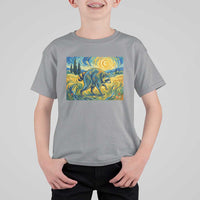 Jimothy Viral Seattle Raccoon Starry Night Style Graphic T Shirt For Kid Trash Panda Feral Legend Supporter
