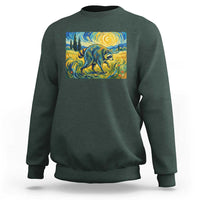 Jimothy Viral Seattle Raccoon Starry Night Style Graphic Sweatshirt Trash Panda Feral Legend Supporter