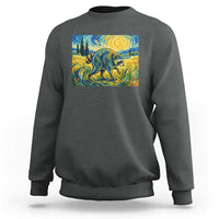 Jimothy Viral Seattle Raccoon Starry Night Style Graphic Sweatshirt Trash Panda Feral Legend Supporter