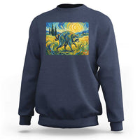 Jimothy Viral Seattle Raccoon Starry Night Style Graphic Sweatshirt Trash Panda Feral Legend Supporter