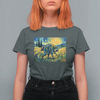Jimothy Viral Seattle Raccoon Starry Night Style Graphic T Shirt For Women Trash Panda Feral Legend Supporter