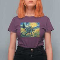Jimothy Viral Seattle Raccoon Starry Night Style Graphic T Shirt For Women Trash Panda Feral Legend Supporter