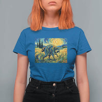 Jimothy Viral Seattle Raccoon Starry Night Style Graphic T Shirt For Women Trash Panda Feral Legend Supporter