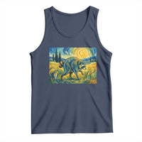 Jimothy Viral Seattle Raccoon Starry Night Style Graphic Tank Top Trash Panda Feral Legend Supporter