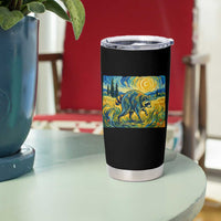 Jimothy Viral Seattle Raccoon Starry Night Style Graphic Tumbler Cup Trash Panda Feral Legend Supporter