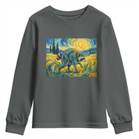 Jimothy Viral Seattle Raccoon Starry Night Style Graphic Youth Sweatshirt Trash Panda Feral Legend Supporter