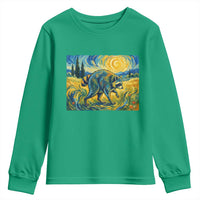 Jimothy Viral Seattle Raccoon Starry Night Style Graphic Youth Sweatshirt Trash Panda Feral Legend Supporter