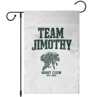 Team Jimothy Night Crew Est 2026 Viral Seattle Raccoon Garden Flag Feral Legend Trash Panda Vintage Athletic Style Graphic