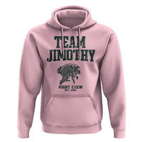Team Jimothy Night Crew Est 2026 Viral Seattle Raccoon Hoodie Feral Legend Trash Panda Vintage Athletic Style Graphic