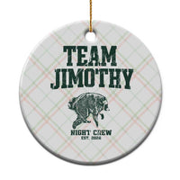Team Jimothy Night Crew Est 2026 Viral Seattle Raccoon Ceramic Ornament Feral Legend Trash Panda Vintage Athletic Style Graphic