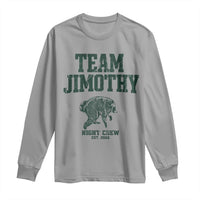 Team Jimothy Night Crew Est 2026 Viral Seattle Raccoon Long Sleeve Shirt Feral Legend Trash Panda Vintage Athletic Style Graphic