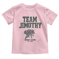 Team Jimothy Night Crew Est 2026 Viral Seattle Raccoon Toddler T Shirt Feral Legend Trash Panda Vintage Athletic Style Graphic