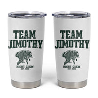 Team Jimothy Night Crew Est 2026 Viral Seattle Raccoon Tumbler Cup Feral Legend Trash Panda Vintage Athletic Style Graphic