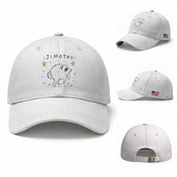 Cute Doodle Starry Jimothy the Raccoon Graphic Baseball Cap Viral Seattle Trash Panda