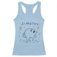 Cute Doodle Starry Jimothy the Raccoon Graphic Racerback Tank Top Viral Seattle Trash Panda