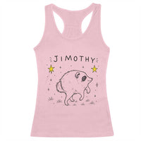 Cute Doodle Starry Jimothy the Raccoon Graphic Racerback Tank Top Viral Seattle Trash Panda