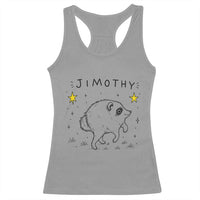 Cute Doodle Starry Jimothy the Raccoon Graphic Racerback Tank Top Viral Seattle Trash Panda