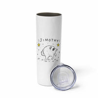 Cute Doodle Starry Jimothy the Raccoon Graphic Skinny Tumbler Viral Seattle Trash Panda