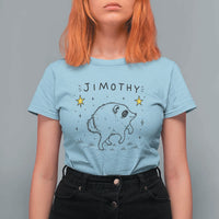 Cute Doodle Starry Jimothy the Raccoon Graphic T Shirt For Women Viral Seattle Trash Panda