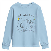 Cute Doodle Starry Jimothy the Raccoon Graphic Youth Sweatshirt Viral Seattle Trash Panda