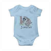 Jimothy Funny Viral Seattle Raccoon Crayon Drawing Graphic Baby Onesie Trash Panda Feral Legend Supporter