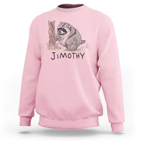 Jimothy Funny Viral Seattle Raccoon Crayon Drawing Graphic Sweatshirt Trash Panda Feral Legend Supporter