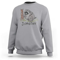 Jimothy Funny Viral Seattle Raccoon Crayon Drawing Graphic Sweatshirt Trash Panda Feral Legend Supporter