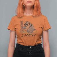Jimothy Funny Viral Seattle Raccoon Crayon Drawing Graphic T Shirt For Women Trash Panda Feral Legend Supporter