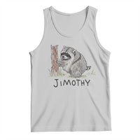 Jimothy Funny Viral Seattle Raccoon Crayon Drawing Graphic Tank Top Trash Panda Feral Legend Supporter