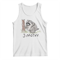 Jimothy Funny Viral Seattle Raccoon Crayon Drawing Graphic Tank Top Trash Panda Feral Legend Supporter