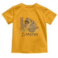Jimothy Funny Viral Seattle Raccoon Crayon Drawing Graphic Toddler T Shirt Trash Panda Feral Legend Supporter