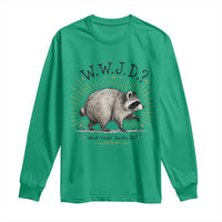 What Would Jimothy Do WWJD Funny Parody Long Sleeve Shirt Viral Seattle Raccoon Meme Feral Legend Humor