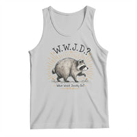What Would Jimothy Do WWJD Funny Parody Tank Top Viral Seattle Raccoon Meme Feral Legend Humor