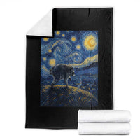 Jimothy Seattle Raccoon Starry Night Parody Graphic Throw Blanket Trash Panda Feral Legend Supporter