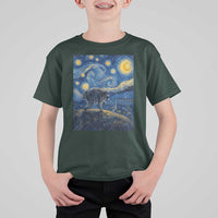 Jimothy Seattle Raccoon Starry Night Parody Graphic T Shirt For Kid Trash Panda Feral Legend Supporter